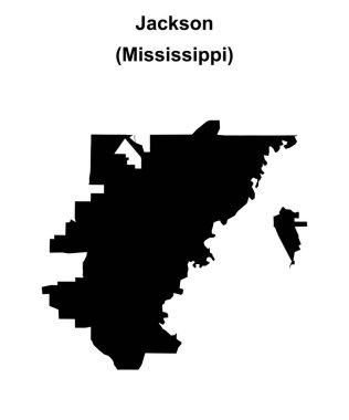 Jackson (Mississippi) boş ana hat haritası
