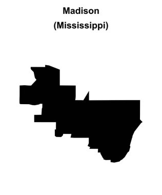 Madison (Mississippi) boş ana hat haritası