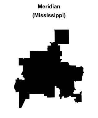 Meridyen (Mississippi) boş ana hat haritası