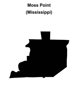 Yosun Noktası (Mississippi) boş ana hat haritası