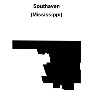 Southaven (Mississippi) boş ana hat haritası