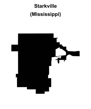 Starkville (Mississippi) boş ana hat haritası