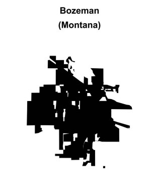 Bozeman (Montana) boş ana hat haritası