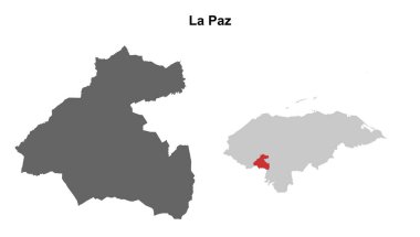 La Paz departmanı boş ana hat haritası seti