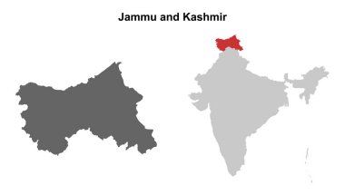 Jammu ve Kashmir durum ana hat haritası ayarlandı
