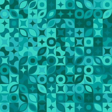 Renkli geometrik mozaik desen arka plan - soyut vektör tasarımı