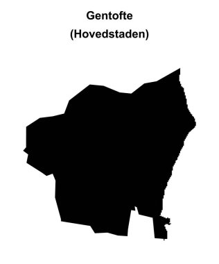 Gentofte belediyesi boş ana hat haritası