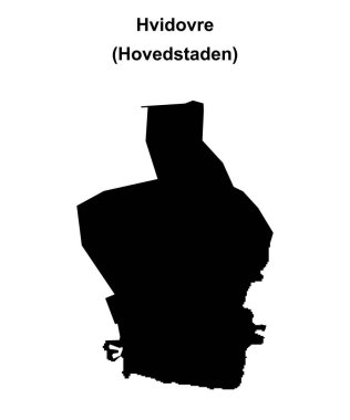 Hvidovre belediyesi boş ana hat haritası