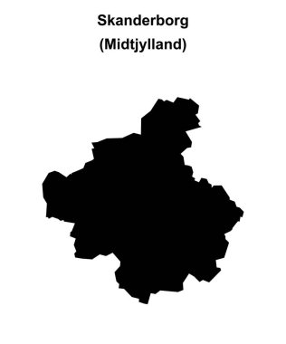 Skanderborg belediyesinin ana hatları boş