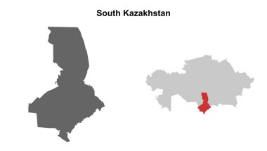 Güney Kazakistan bölgesi boş ana hat haritası ayarlandı