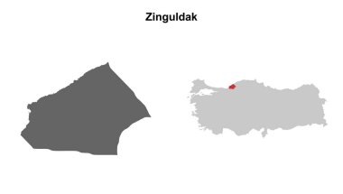 Zinguldak eyaleti boş ana hat haritası ayarlandı