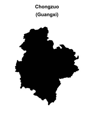 Chongzuo boş ana hat haritası