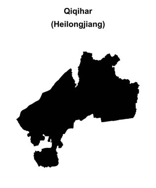 Qiqihar boş ana hat haritası