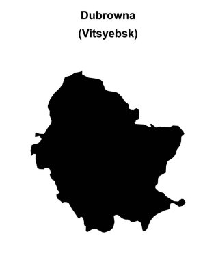 Dubrowna bölgesi boş ana hat haritası