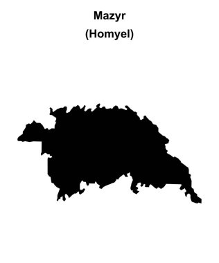 Mazyr bölgesi boş ana hat haritası