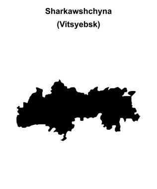Sharkawshchyna bölgesi boş ana hat haritası
