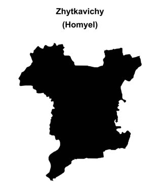 Zhytkavichy bölgesi boş ana hat haritası