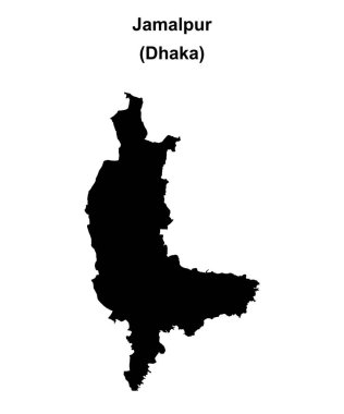 Jamalpur bölgesi boş ana hat haritası