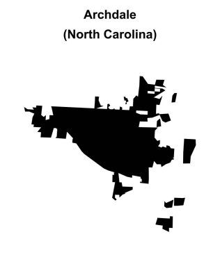 Archdale (Kuzey Carolina) boş ana hat haritası