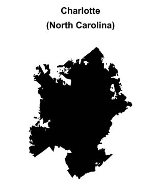 Charlotte (Kuzey Carolina) boş ana hat haritası