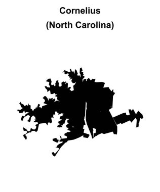 Cornelius (Kuzey Carolina) boş ana hat haritası