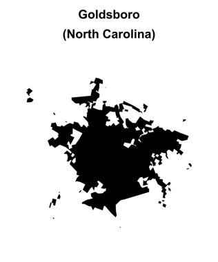 Goldsboro (Kuzey Carolina) boş ana hat haritası