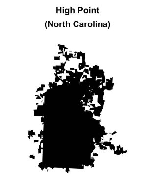 Yüksek Nokta (Kuzey Carolina) boş ana hat haritası