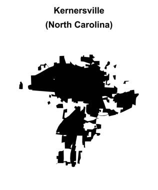 Kernersville (Kuzey Carolina) boş ana hat haritası
