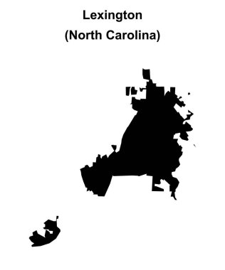 Lexington (Kuzey Carolina) boş ana hat haritası