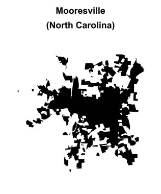 Mooresville (Kuzey Carolina) boş ana hat haritası