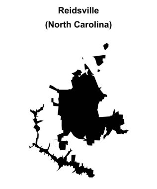 Reidsville (Kuzey Carolina) boş ana hat haritası