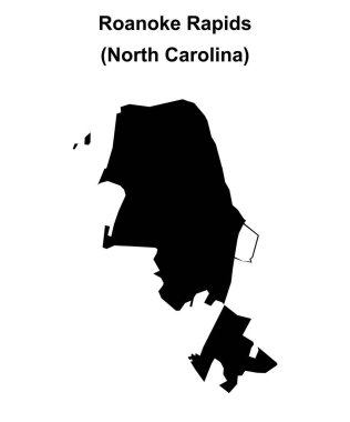 Roanoke Rapids (Kuzey Carolina) boş ana hat haritası