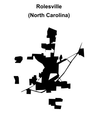 Rolesville (Kuzey Carolina) boş ana hat haritası