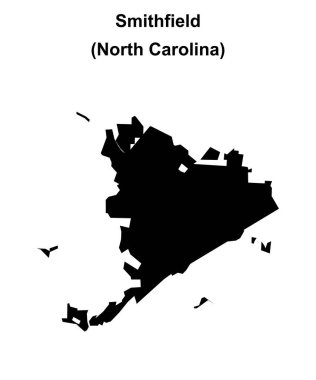 Smithfield (Kuzey Carolina) boş ana hat haritası
