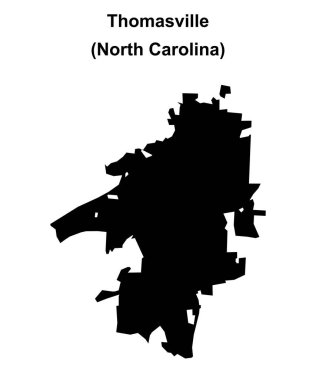 Thomasville (Kuzey Carolina) boş ana hat haritası