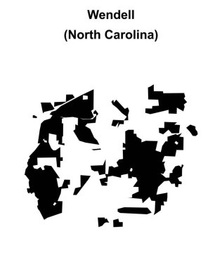 Wendell (Kuzey Carolina) boş ana hat haritası