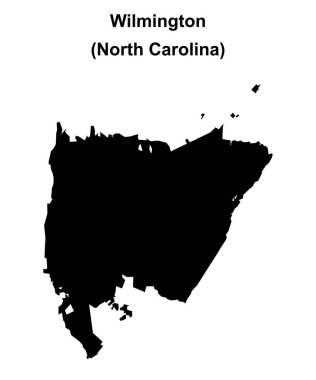 Wilmington (Kuzey Carolina) boş ana hat haritası
