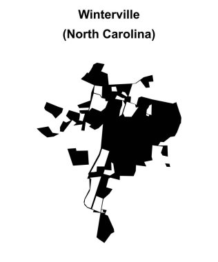 Winterville (Kuzey Carolina) boş ana hat haritası