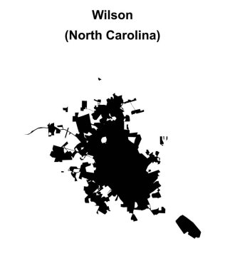 Wilson (Kuzey Carolina) boş ana hat haritası