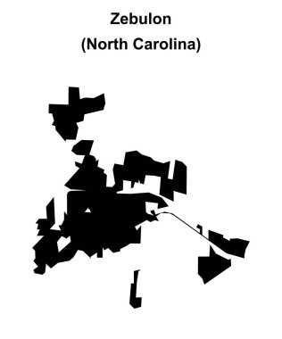 Zebulon (Kuzey Carolina) boş ana hat haritası