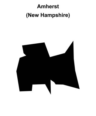 Amherst (New Hamshire) boş ana hat haritası