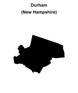 Durham (New Hamshire) boş ana hat haritası