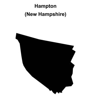Hampton (New Hamshire) boş ana hat haritası