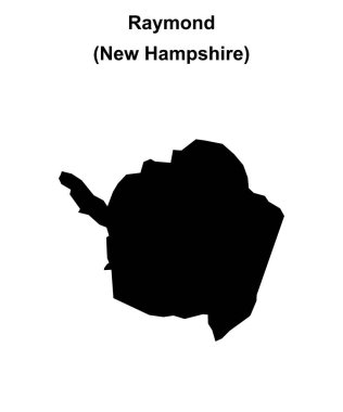 Raymond (New Hamshire) boş ana hat haritası