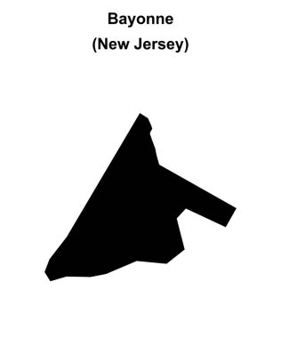 Bayonne (New Jersey) boş ana hat haritası