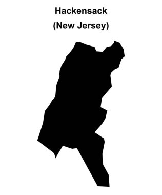 Hackensack (New Jersey) boş ana hat haritası