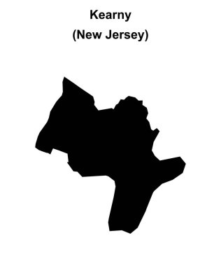 Kearny (New Jersey) boş ana hat haritası