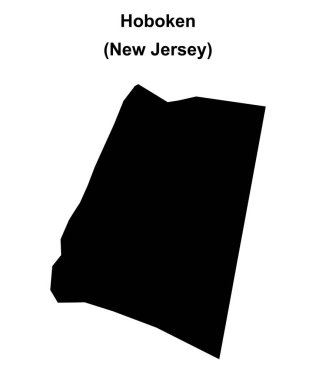 Hoboken (New Jersey) boş ana hat haritası