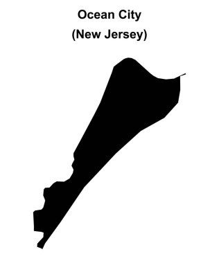 Ocean City (New Jersey) boş ana hat haritası