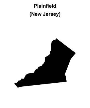 Plainfield (New Jersey) boş ana hat haritası